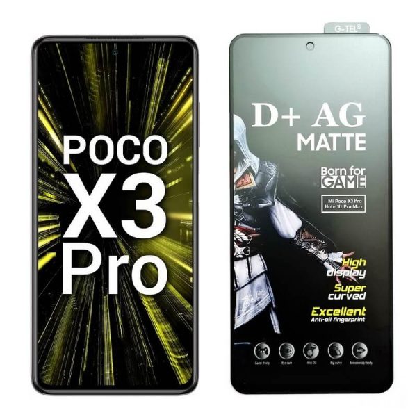 Poco M2 Pro/Poco X3/X3 Pro Matte Finish Tempered Glass